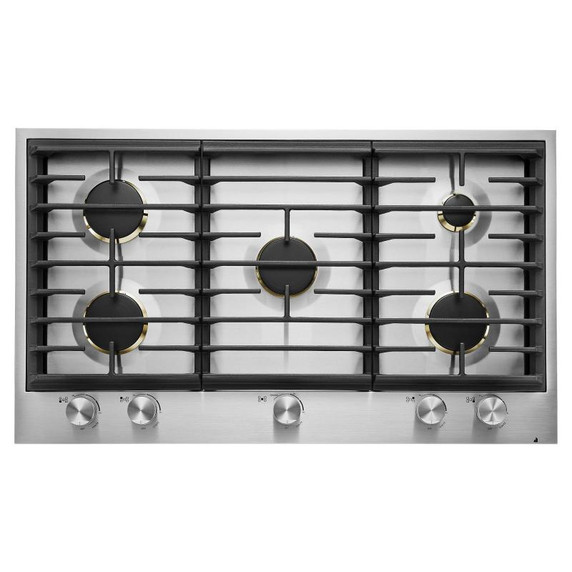 Jennair® Euro-Style 36" 5-Burner Gas Cooktop JGC3536GS