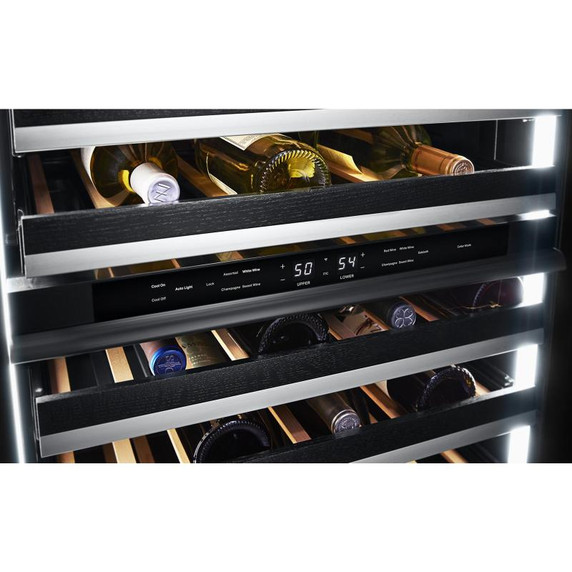 Jennair® RISE™ 24" Built-In Undercounter Wine Cellar, Left Swing JUWFL242HL