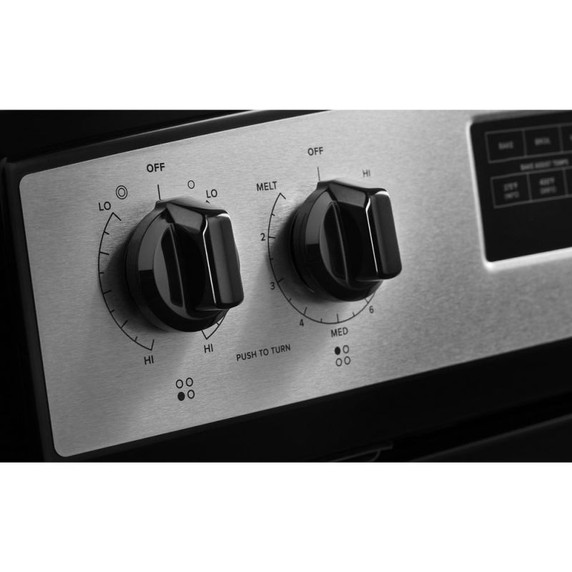 30-inch Amana® Electric Range with Self-Clean Option YAER6603SMS