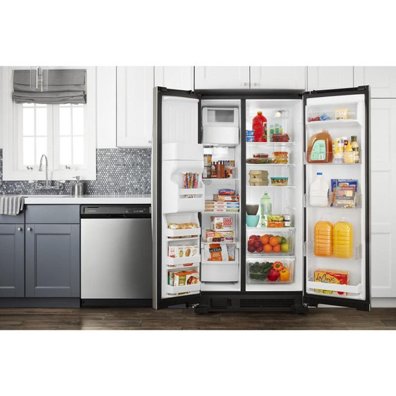 Amana® 33-inch Side-by-Side Refrigerator with Dual Pad External Ice and Water Dispenser ASI2175GRS Amana® 33-inch Side-by-Side Refrigerator with Dual Pad External Ice and Water Dispenser ASI2175GRS