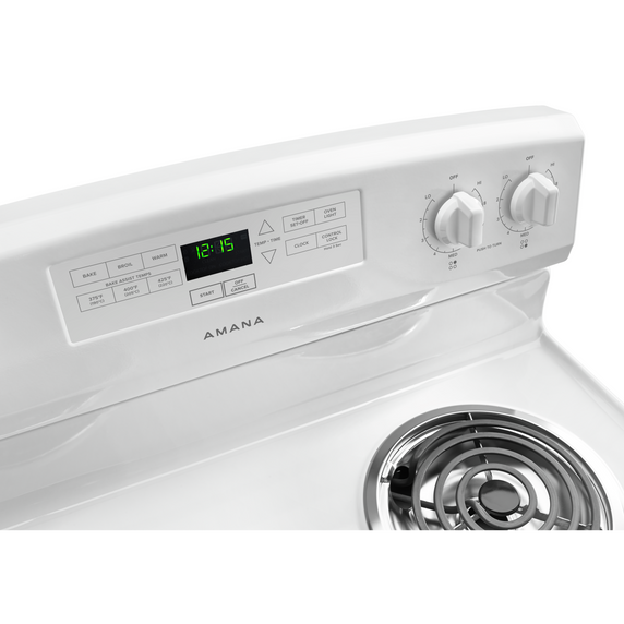 Amana® 30-inch Electric Range with Bake Assist Temps YACR4303MFW