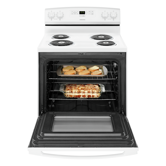 Amana® 30-inch Electric Range with Bake Assist Temps YACR4303MFW