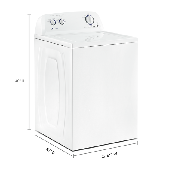 Amana® 4.0 cu. ft. Top-Load Washer with Dual Action Agitator NTW4516FW