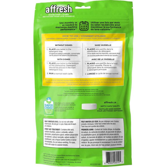 Affresh® Dishwasher Cleaner - 3 count W10288149B