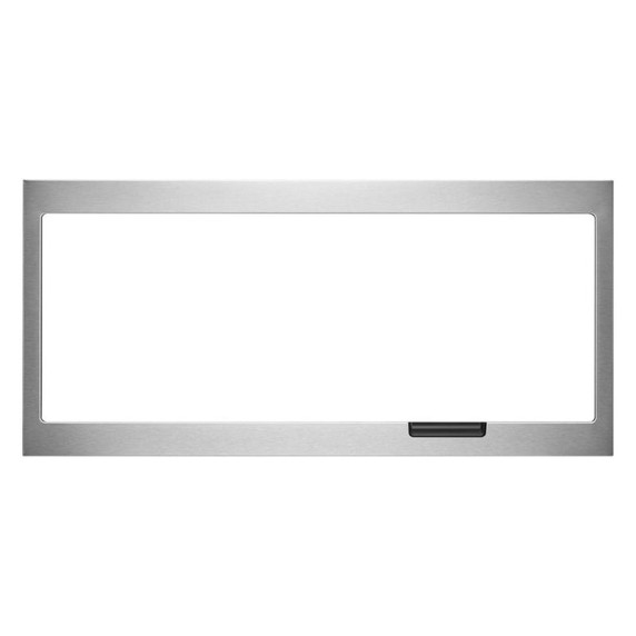 Built-In Low Profile Microwave Slim Trim Kit with Pocket Handle, Stainless Steel W11451314