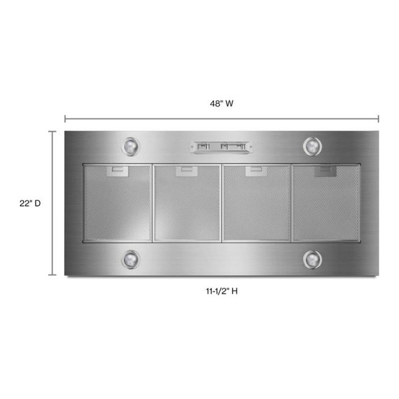 48" Custom Hood Liner UVL6048JSS