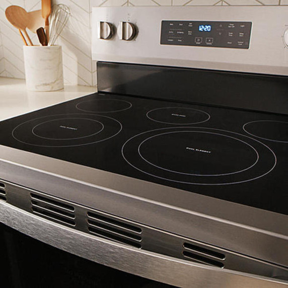 Whirlpool® 30-inch Energy Star Electric Range with Fan Convection Air Cooking Technology, No Preheat Air Fry and Air Baking and Self Clean YWFES5030RZ