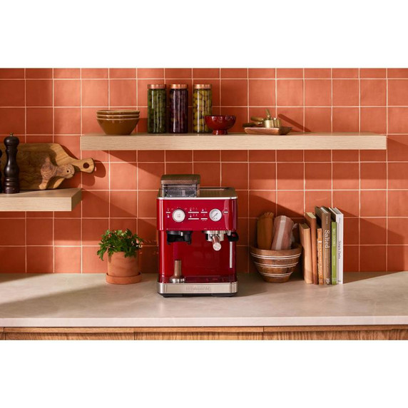 Kitchenaid® Semi Automatic Espresso Machine with Burr Grinder KES6551CA