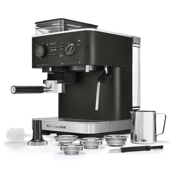 KitchenAid.ca Exclusive Colour - Semi Automatic Espresso Machine with Burr Grinder KES6551BK