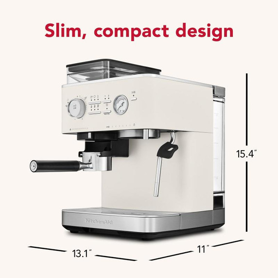 Kitchenaid® Semi Automatic Espresso Machine with Burr Grinder KES6551PL