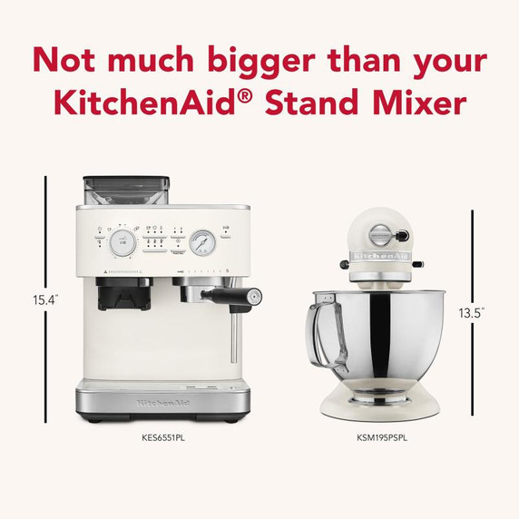 Kitchenaid® Semi Automatic Espresso Machine with Burr Grinder KES6551PL