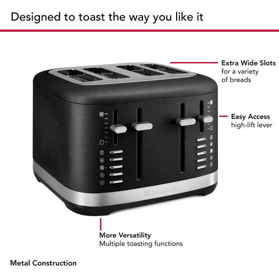 Kitchenaid® 4 Slice Toaster KMT4109BK Kitchenaid® 4 Slice Toaster KMT4109BK
