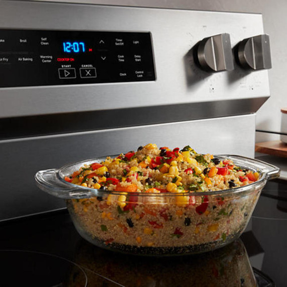Maytag® 30-Inch Convection Electric Range With No Preheat Air Fry and Air Baking - 5.3 Cu. Ft. YMFES6030RZ