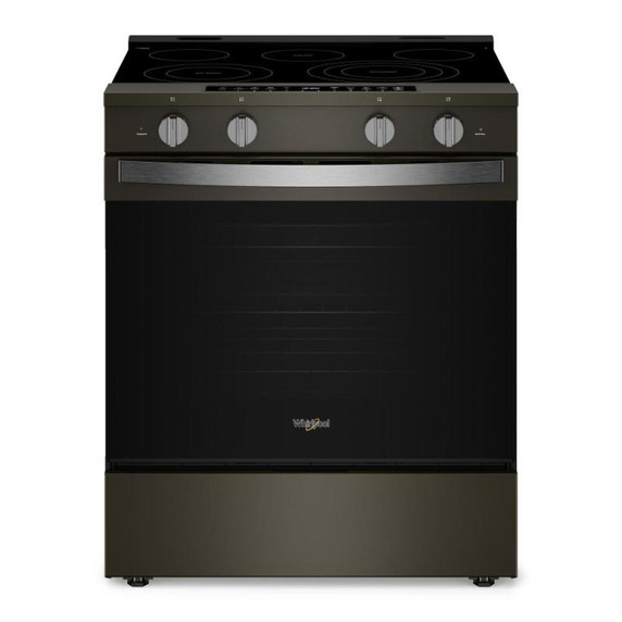 Whirlpool® 30-inch Smart Slide in Electric Range with True Convection, No Preheat Air Fry, WipeClean™ Coating, Steam/Self Clean and High Speed Preheat YWSES7530RV