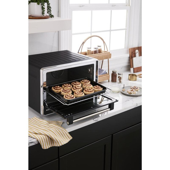 Kitchenaid® Dual Convection Countertop Oven with Air Fry and Temperature Probe KCO224BM