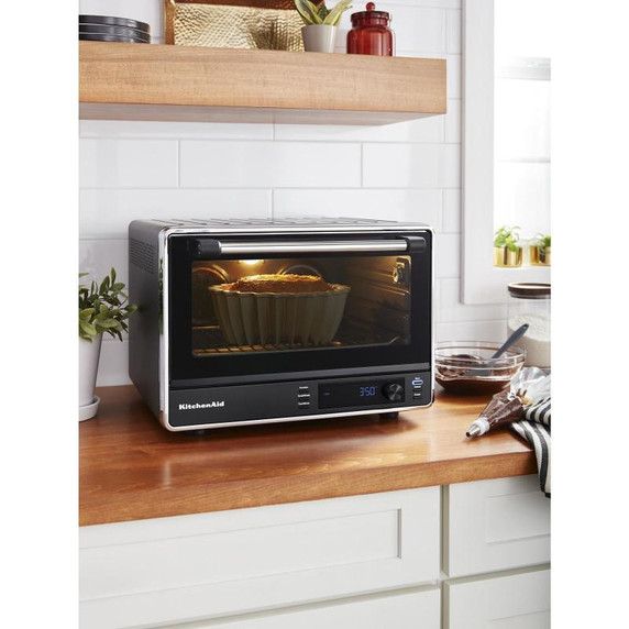 Kitchenaid® Dual Convection Countertop Oven with Air Fry and Temperature Probe KCO224BM
