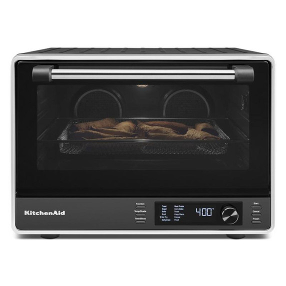 Kitchenaid® Dual Convection Countertop Oven with Air Fry and Temperature Probe KCO224BM
