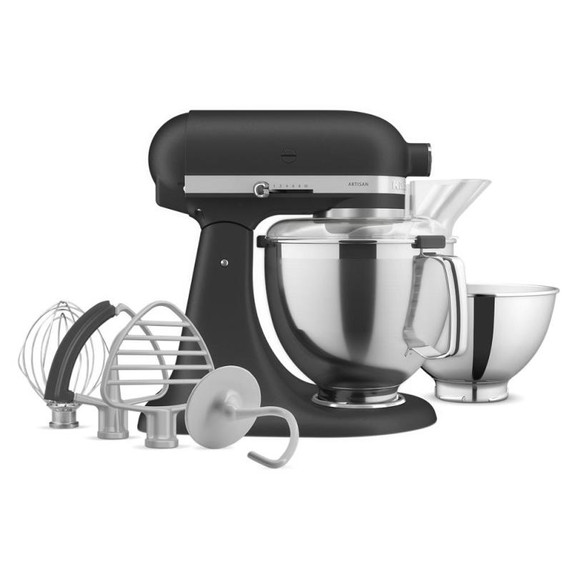 Kitchenaid® Artisan® Series Tilt-Head Stand Mixer with Premium Accessory Pack KSM195PSBK