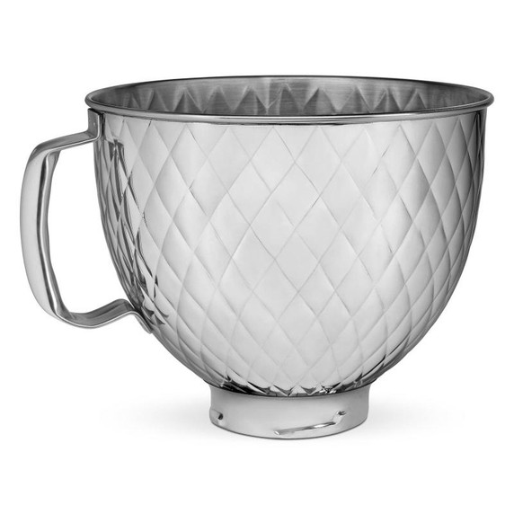KitchenAid® 5 Quart Tilt Head Quilted Stainless Steel Bowl KSM5SSBQB