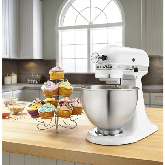 Kitchenaid® Classic Series 4.5-Quart Tilt-Head Stand Mixer K45SSWH