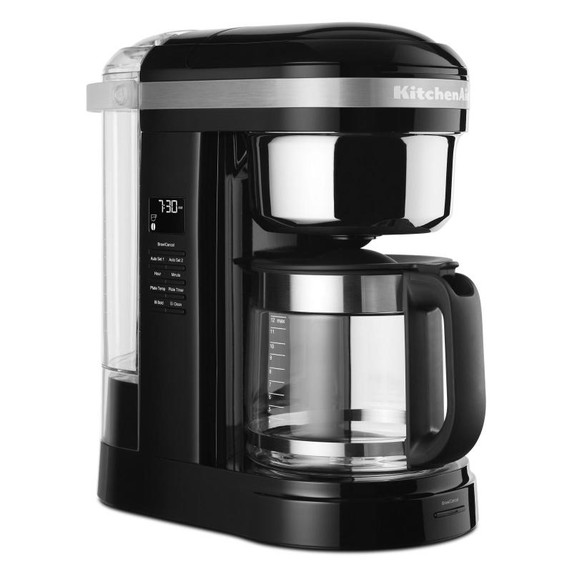 Kitchenaid® 12 Cup Drip Coffee Maker with Spiral Showerhead and Programmable Warming Plate KCM1209OB