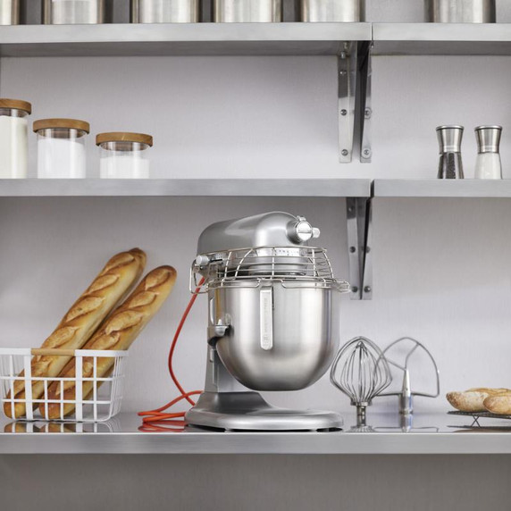 Kitchenaid® NSF Certified® Commercial Series 8 Quart Bowl-Lift Stand Mixer with Stainless Steel Bowl Guard KSMC895CU