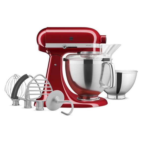 Kitchenaid® Artisan® Series Tilt-Head Stand Mixer with Premium Accessory Pack KSM195PSCA