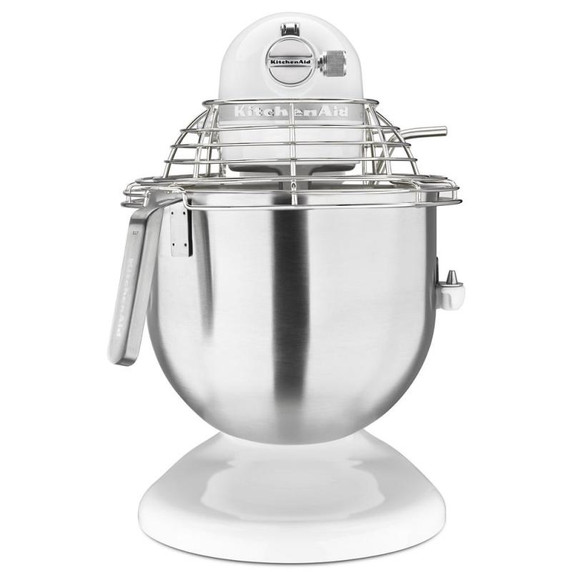 Kitchenaid® NSF Certified® Commercial Series 8-Qt Bowl Lift Stand Mixer with Stainless Steel Bowl Guard KSMC895WH