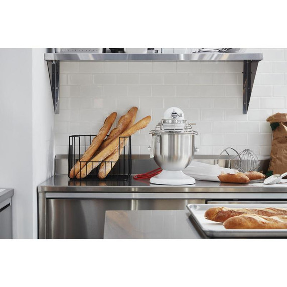 Kitchenaid® NSF Certified® Commercial Series 8-Qt Bowl Lift Stand Mixer with Stainless Steel Bowl Guard KSMC895WH