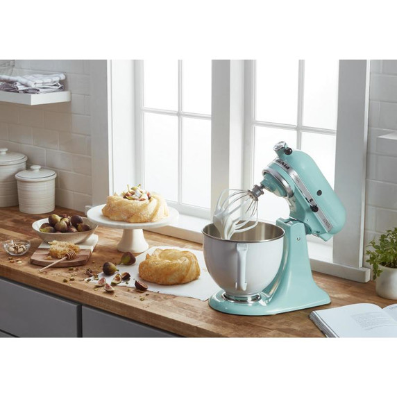 Kitchenaid® Artisan® Series Tilt-Head Stand Mixer with 5 Quart  White Colorfast Finish Stainless Steel Bowl KSM150WPAQ