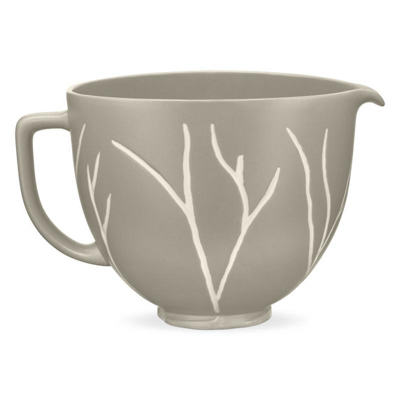 Kitchenaid® 5 Quart Bare Leaves Ceramic Bowl KSM2CB5BL