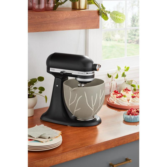 Kitchenaid® 5 Quart Bare Leaves Ceramic Bowl KSM2CB5BL