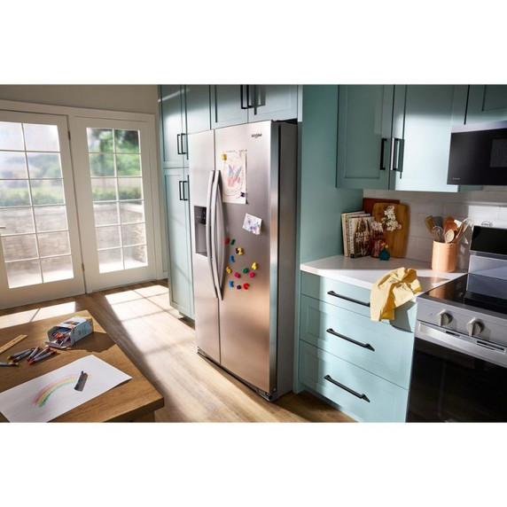 Whirlpool® 36-inch Full Depth Side-by-Side Refrigerator with TruCool™ System WRSF5536RW