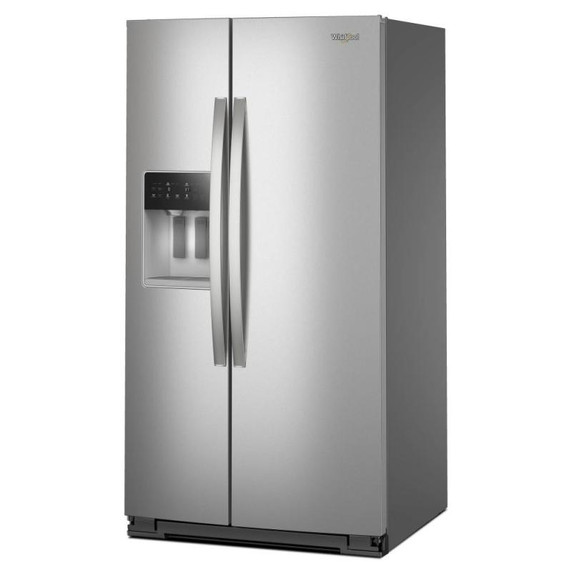 Whirlpool® 36-inch Full Depth Side-by-Side Refrigerator with Prep &amp; Store Bins WRSF6536RZ