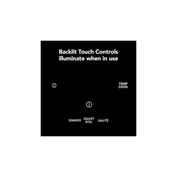 Kitchenaid® 36" Temp Cook™ Induction Cooktop with 5 Cooking Zones KCIT736SSS