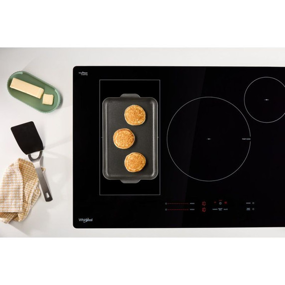 Whirlpool® 36" Intelligent Induction Cooktop with Temp Cook™ Technology and WipeClean™ Coating WCIT7536SS
