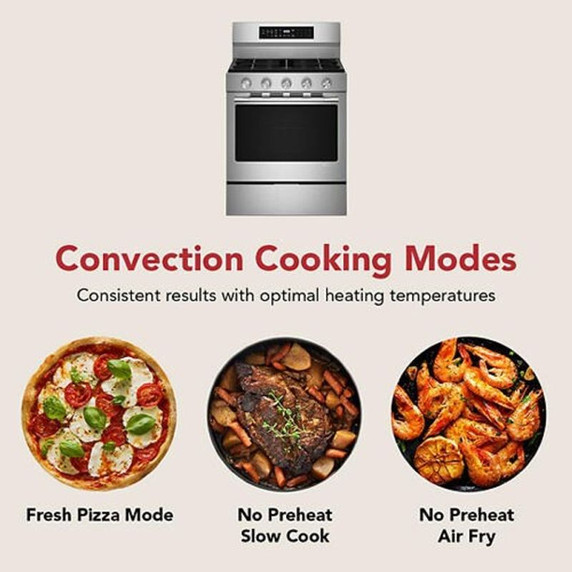 Kitchenaid® 5.0 Cu. Ft. Smart Freestanding Gas Range with Convection Cooking Modes KFGS530SPS