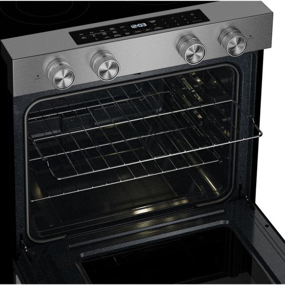 Kitchenaid® 5.3 Cu. Ft. Smart Slide-in Electric Range with Convection Cooking Modes YKSES330SPS