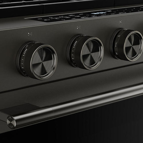 Kitchenaid® 5.0 Cu. Ft. Smart Slide-in Gas Range with Convection Cooking Modes and 2-in-1 Burner KSGS530SBE
