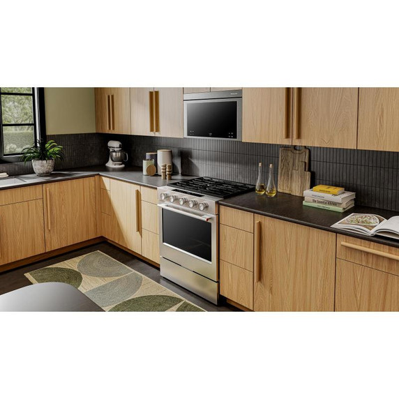 Kitchenaid® 5.0 Cu. Ft. Smart Slide-in Gas Range with Convection Cooking Modes and 2-in-1 Burner KSGS530SPS Kitchenaid® 5.0 Cu. Ft. Smart Slide-in Gas Range with Convection Cooking Modes and 2-in-1 Burner KSGS530SPS