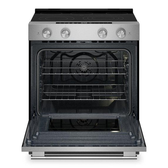 Kitchenaid® 5.3 Cu. Ft. Smart Slide-in Electric Range with Convection Cooking Modes and Steam Bake Mode YKSES430SPS