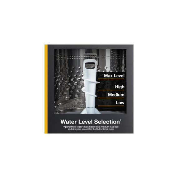 4.8 - 4.9 Cu. Ft. I.E.C. Whirlpool® Top Load Washer with 2-in-1 Removable Agitator. WTW4107SW