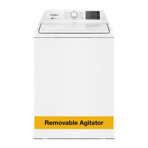 4.8 - 4.9 Cu. Ft. I.E.C. Whirlpool® Top Load Washer with 2-in-1 Removable Agitator. WTW4107SW