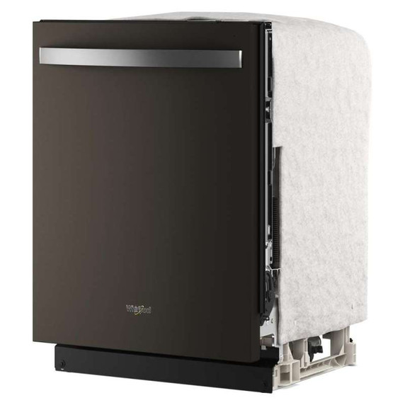 Whirlpool® 24-Inch Dishwasher with Total Coverage Wash Action and Auto Open Air Dry in Fingerprint Resistant Black Stainless WDTS8024SV