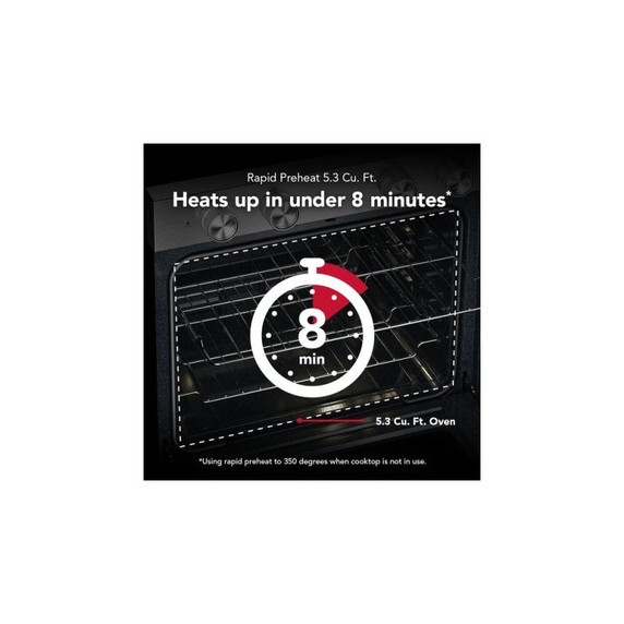Kitchenaid® 5.3 Cu. Ft. Freestanding Electric Range with Convection Cooking Modes YKFES530SPS