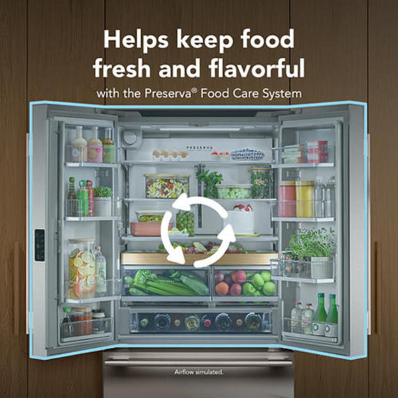 Kitchenaid® 24 cu. ft. 36-Inch Width Counter-Depth French Door Refrigerator with Interior Dispense KRFC236SPS
