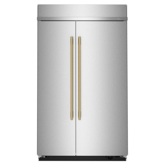 Kitchenaid® 30 Cu. Ft. 48" Built-In Side-by-Side Refrigerator with Platinum Interior KBSN748SPS