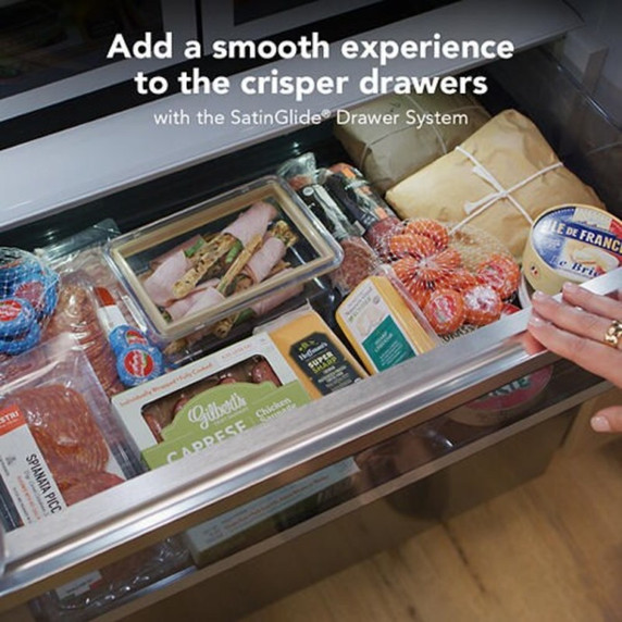 Kitchenaid® 24.2 Cu. Ft. 42"" Built-In French Door Bottom Mount Refrigerator with Platinum Interior KBFN542SPS