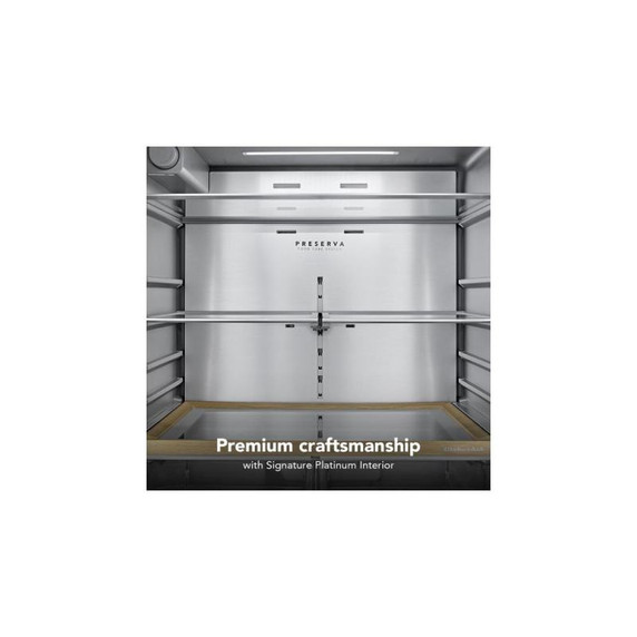 Kitchenaid® 31 cu. ft. French Door Refrigerator with Interior Water and Ice KRFF336SPS