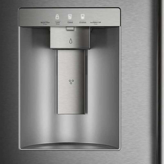 Kitchenaid® 30 cu. ft. French Door Refrigerator with Exterior Water and Ice KRFF436SBE